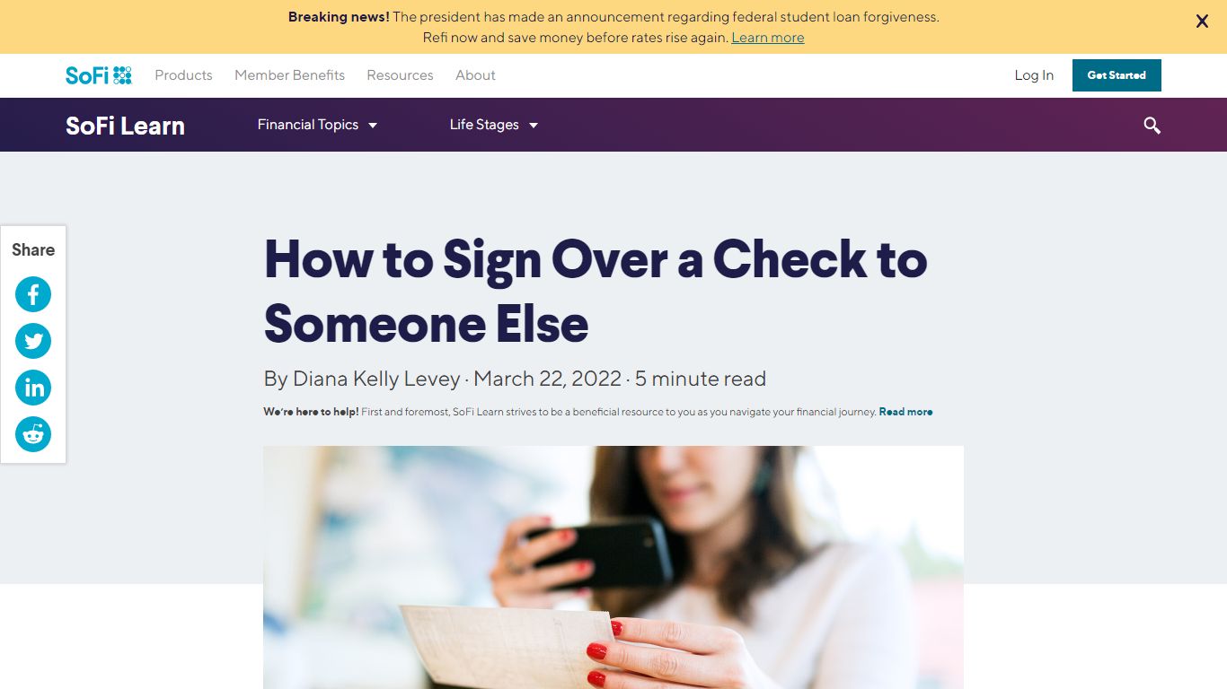 How to Sign Over a Check to Someone Else in 5 Steps | SoFi